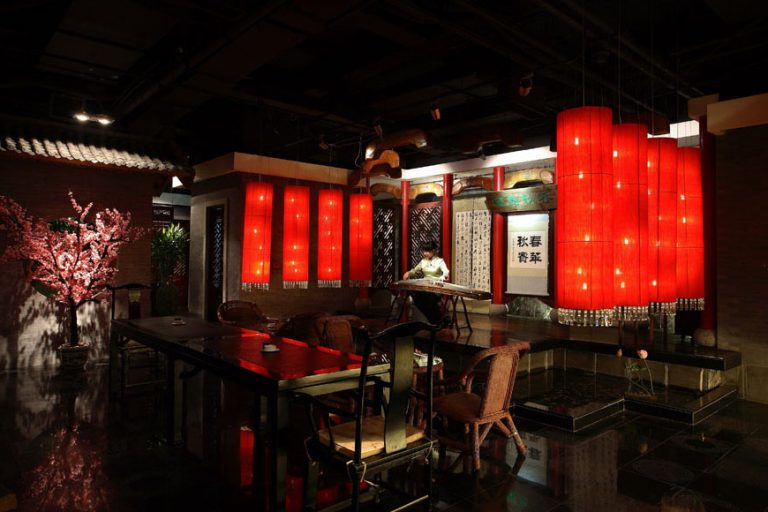 春月茶楼装修_琴台