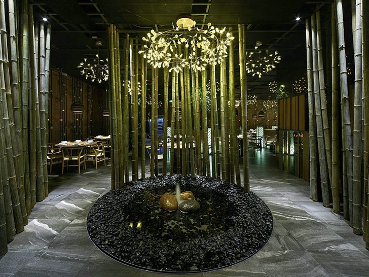 竹林昆明餐厅装修_景观