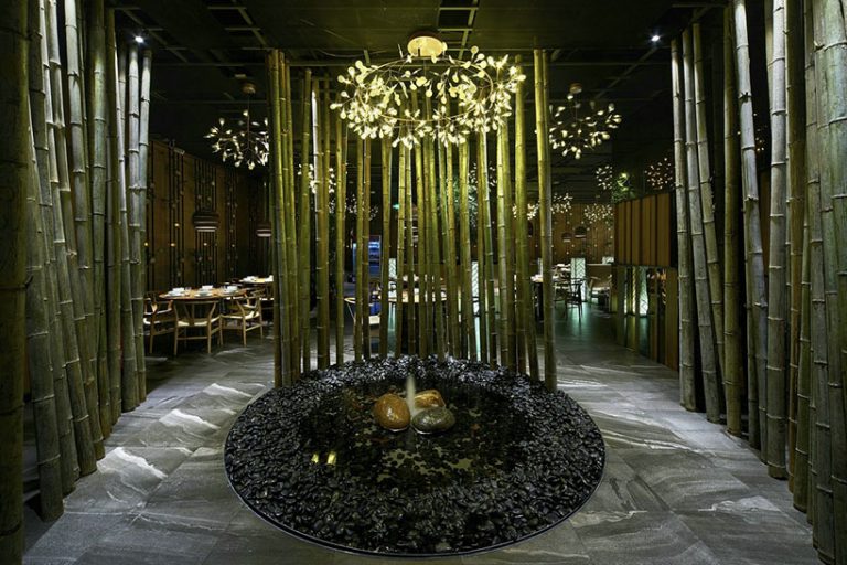 竹林昆明餐厅装修_景观