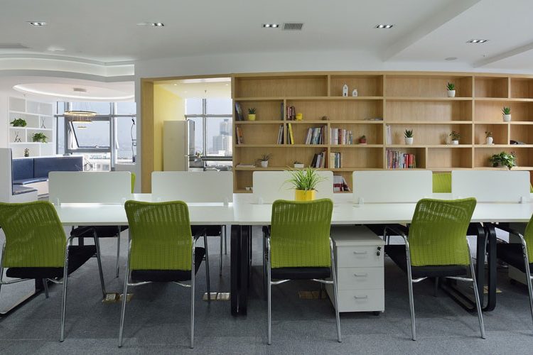 美思公司办公室装修_书架