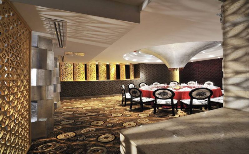 昆明餐厅装修包房咖啡色调