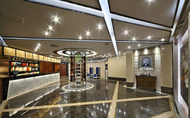 昆明酒店装修接待台