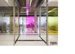 铝合金玻璃隔断紫色玻璃装饰