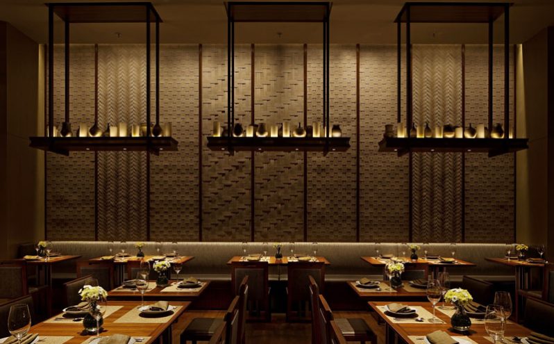 餐厅装修_墙面竹编饰面 餐厅装修_墙面竹编饰面