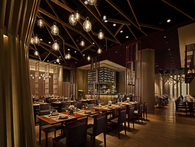 米黄暖色调餐厅装修