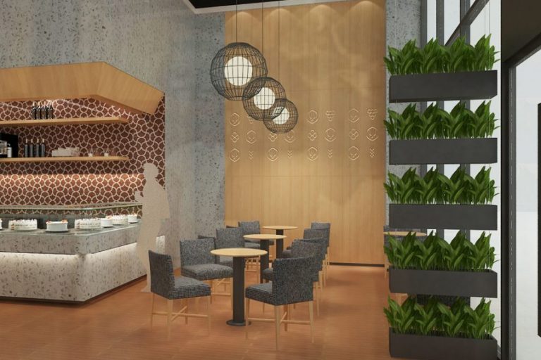 朴素面包店装修餐区1