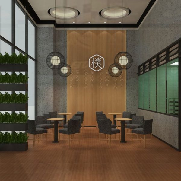 朴素面包店装修餐区