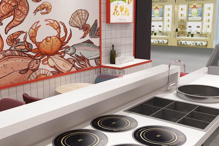 蓉煮餐饮店装修炉灶