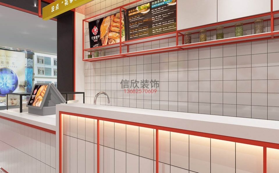 蓉煮餐饮店装修吧台