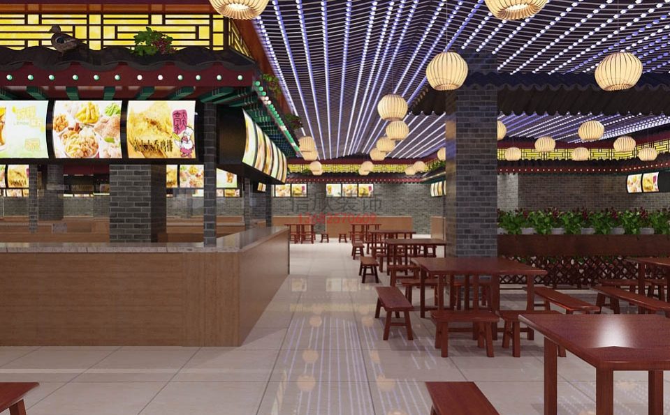 粉谷快餐店装修设计吧台 粉谷快餐店装修设计吧台