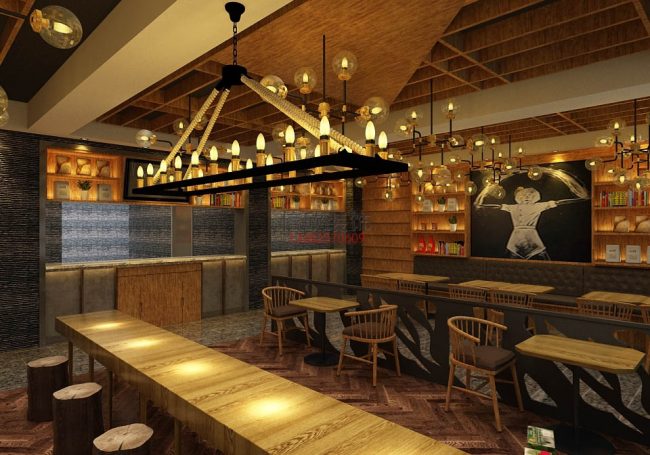 知味西餐厅装修设计大厅