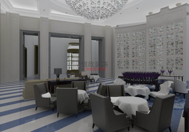 喜乐西餐装修设计大厅2