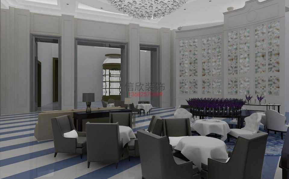 喜乐西餐装修设计大厅2