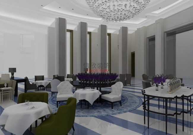 喜乐西餐装修设计大厅