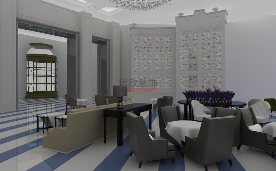 喜乐西餐装修设计软座