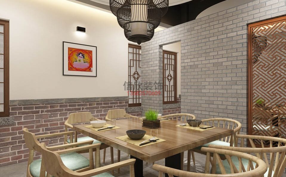 爱盛餐饮装修小包房