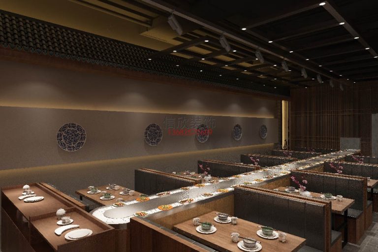 旺记餐饮装修设计卡座2