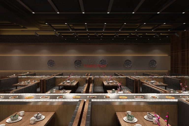 旺记餐饮装修设计卡座