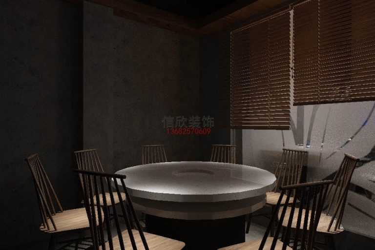 顺德餐饮设计6人桌