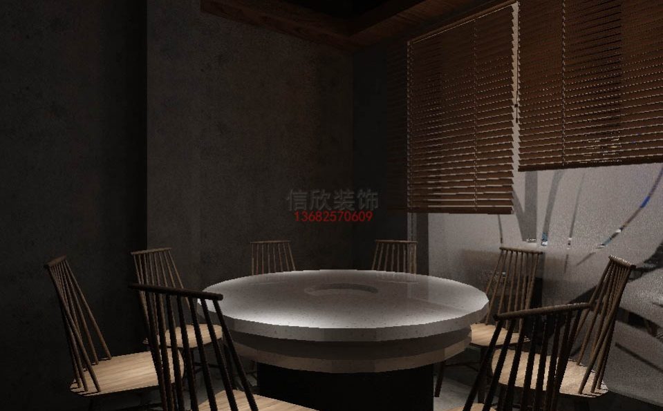 顺德餐饮设计6人桌