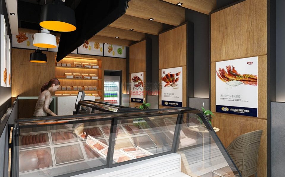 可味糕点装修设计保鲜柜