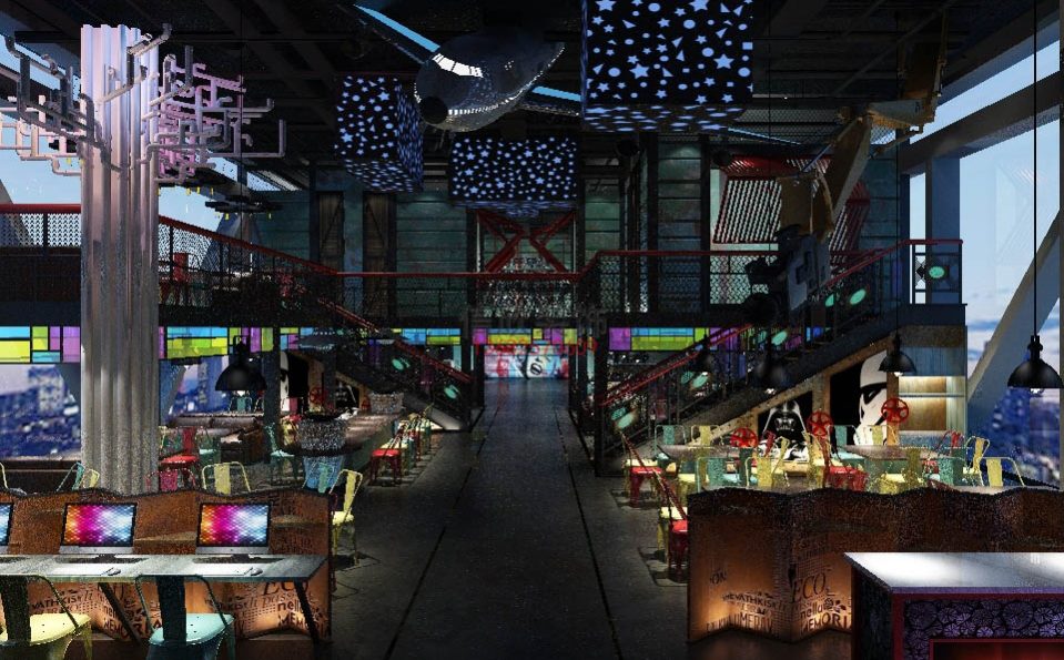 麦香餐饮设计大厅过道 麦香餐饮设计大厅过道