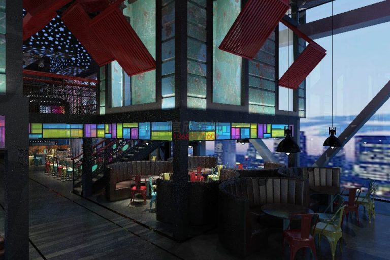 麦香餐饮设计大厅散座