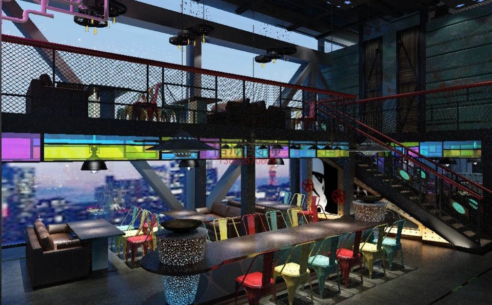 麦香餐饮设计大厅