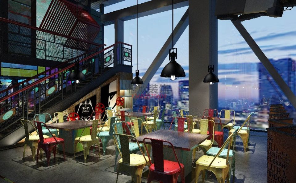 麦香餐饮设计8人座