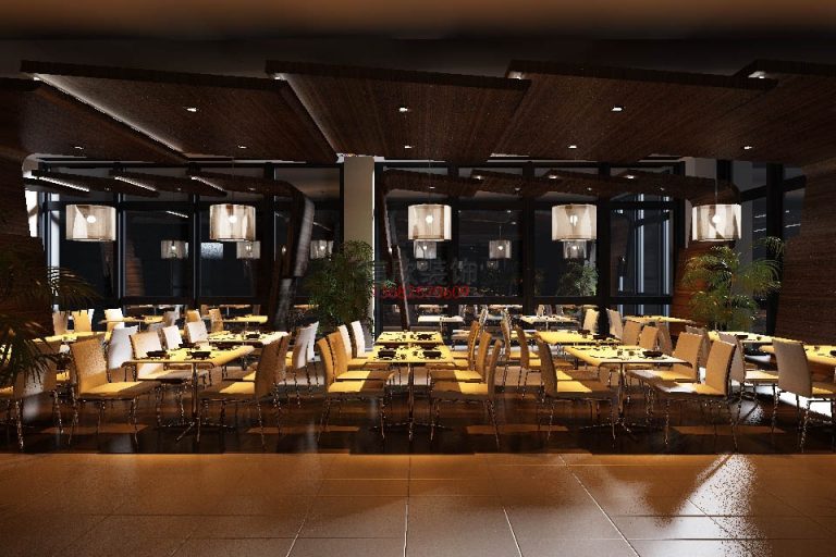 潮胜餐饮装修大厅3