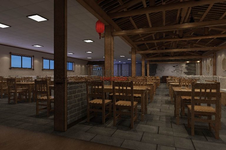 景德饭店装修设计天花