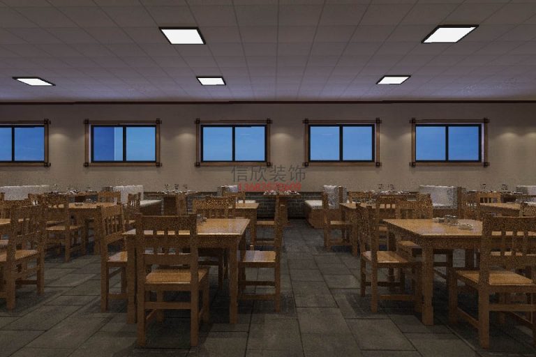 景德饭店装修设计大厅3