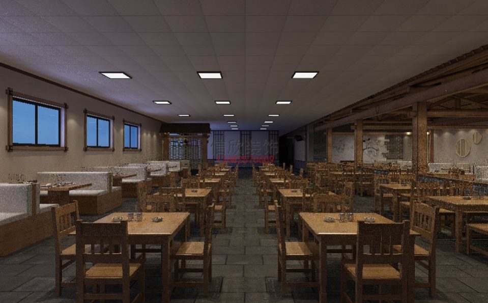 景德饭店装修设计大厅2