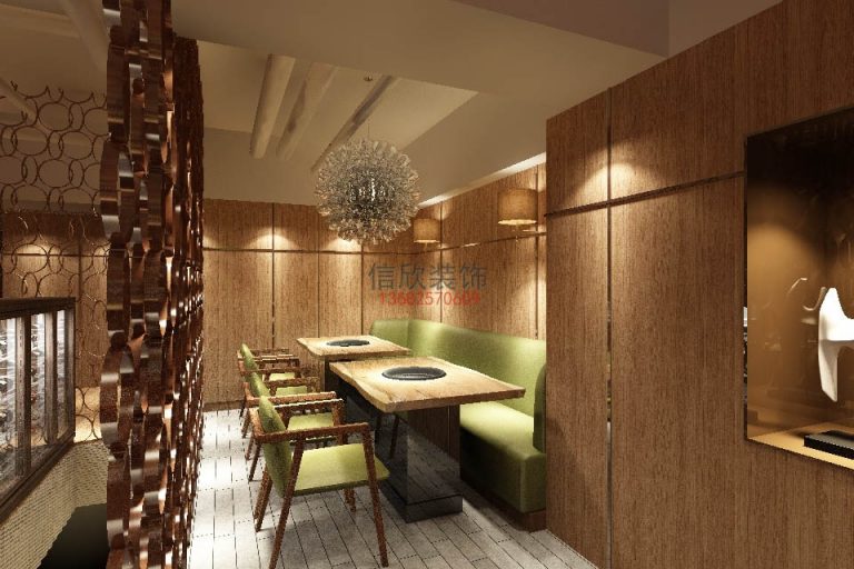 巴乡餐饮装修设计卡座