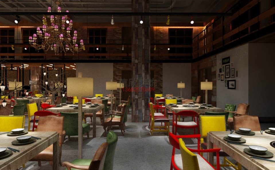 泰食餐馆装修设计1