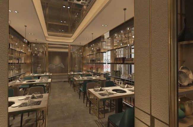 四季火锅店装修设计-大厅