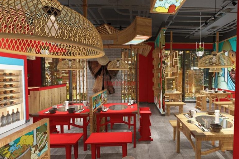 天城火锅店装修设计-大厅