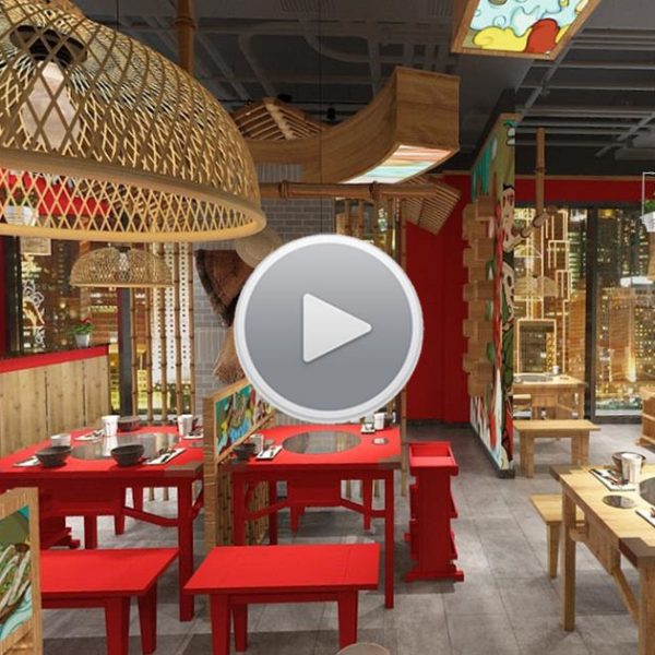 天城火锅店装修设计-大厅1