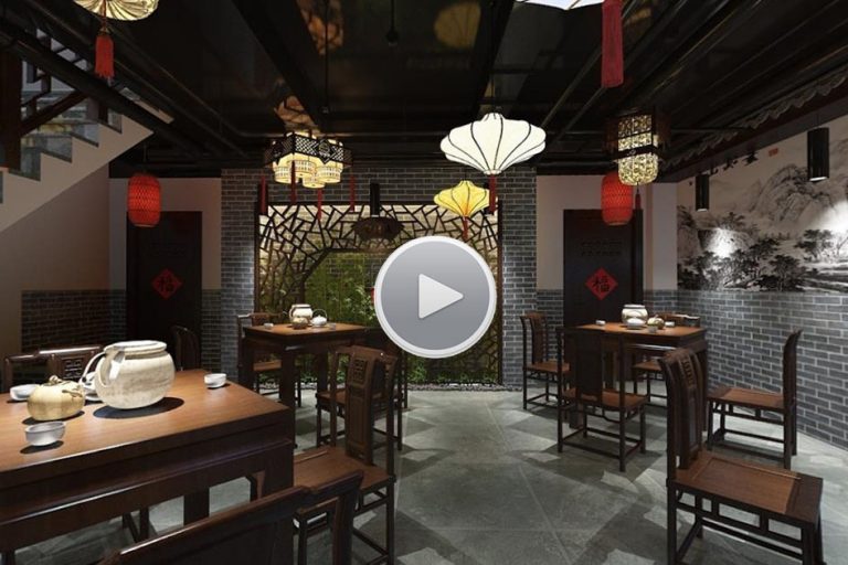 川香餐厅装修设计全景图