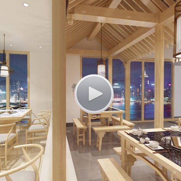 滋乐火锅店餐饮装修设计-餐厅一角 滋乐火锅店餐饮装修设计-餐厅一角