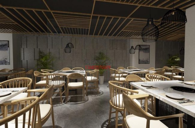 田家火锅店装修设计-大厅