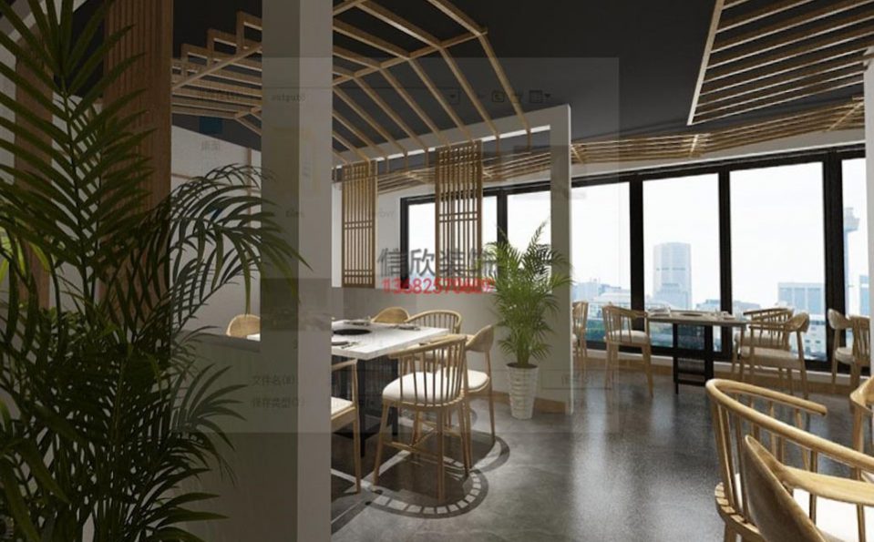 田家火锅店装修设计-餐厅一角