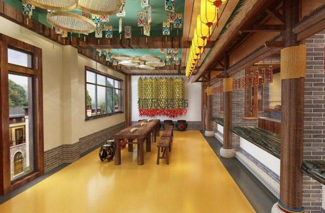 石锅鱼餐厅装修设计-大厅