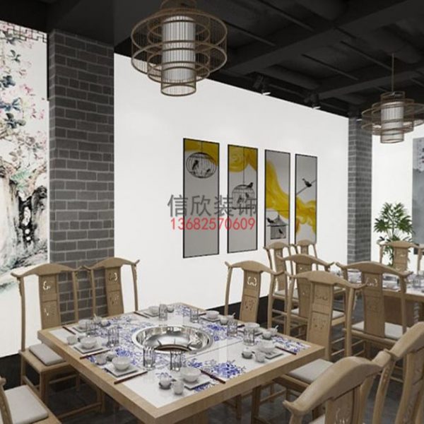 重庆火锅店餐饮装修设计-中式官帽椅 重庆火锅店餐饮装修设计-中式官帽椅