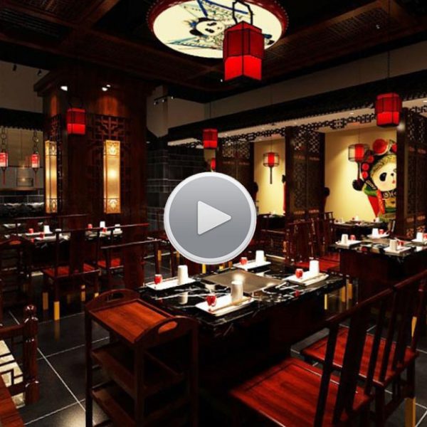 香川火锅店装修设计-大厅