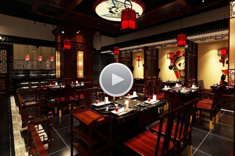 香川火锅店装修设计-大厅