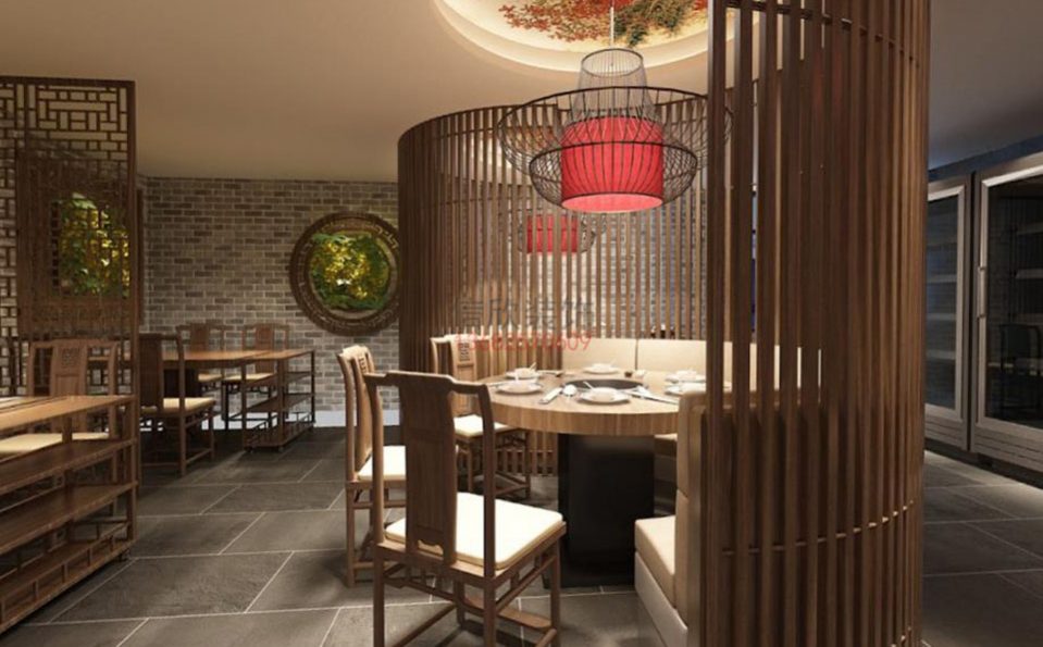 鲜牛火锅餐饮店装修设计-圆形雅座 鲜牛火锅餐饮店装修设计-圆形雅座