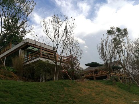 红河民宿装修户外风景