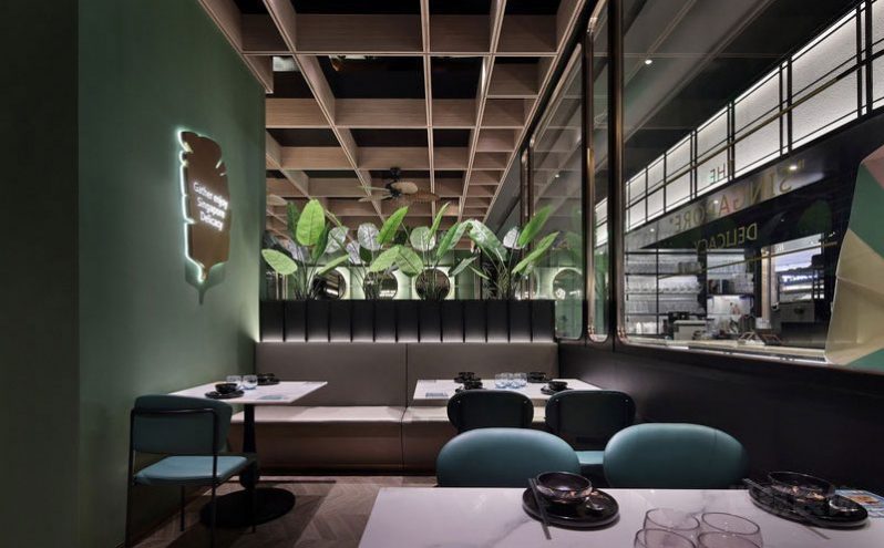 昆明盘龙区中式田园风情民宿装修餐厅效果图