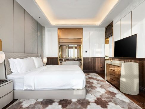 昆明官渡区后现代风格酒店装修设计案例客房空间效果图